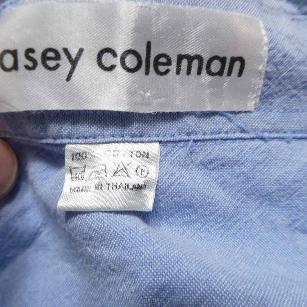 Casey Coleman Shirt Womens XL Blue Halloween Trick Or Treat Candy Embroidered - Picture 4 of 7